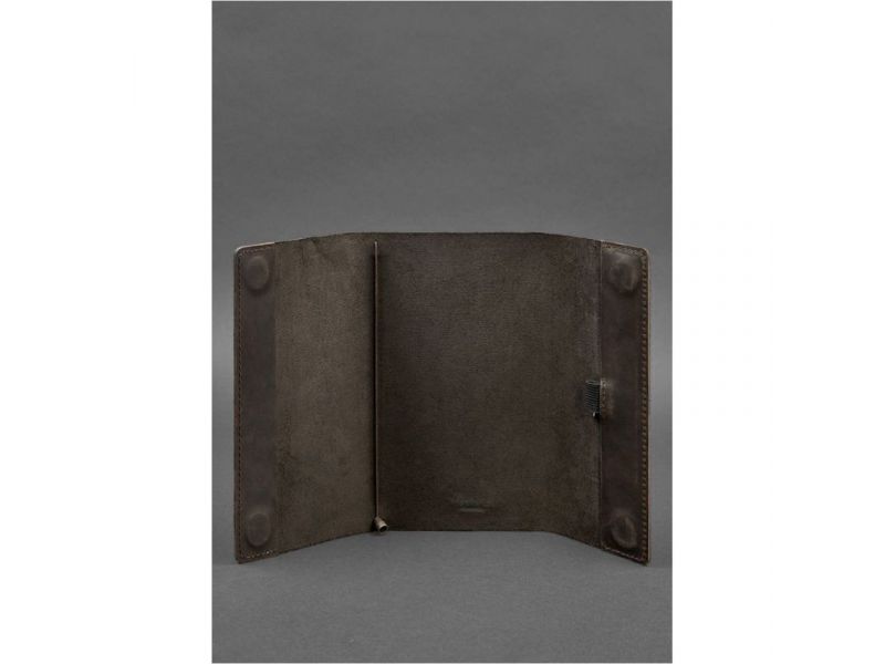 Кожаный блокнот софт-бук 7.0 темно-коричневый, фото 3