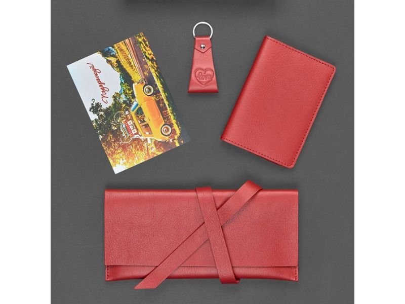 Набор кожаных аксессуаров для путешественника Мадрид, фото 4