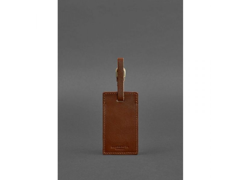 Кожаная бирка для багажа 3.0 Светло-коричневая, фото 3