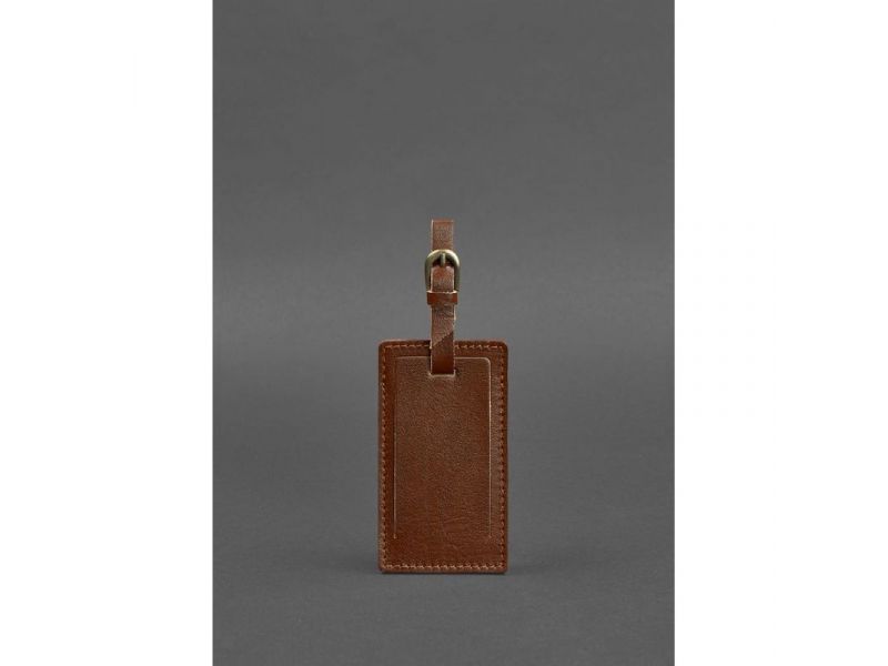 Кожаная бирка для багажа 3.0 Светло-коричневая, фото 1
