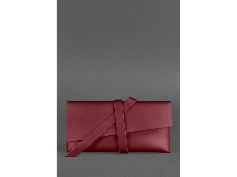 Кожаный тревел-кейс Voyager 1.2 бордовый Краст, фото 1