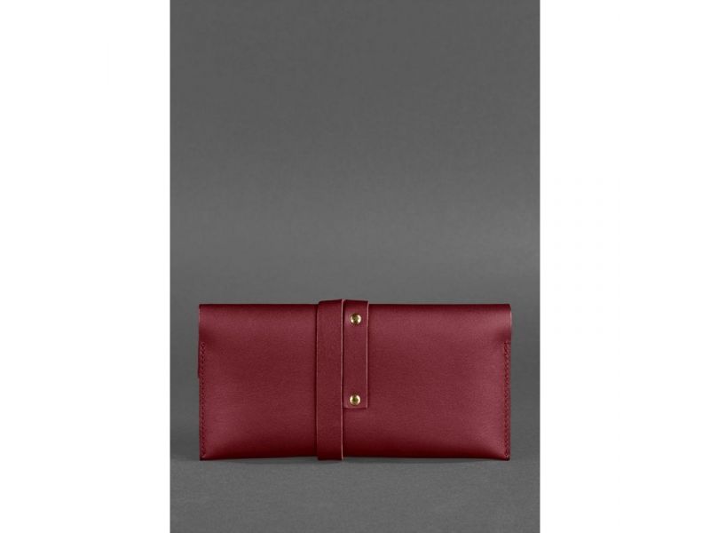 Кожаный тревел-кейс Voyager 1.2 бордовый Краст, фото 3