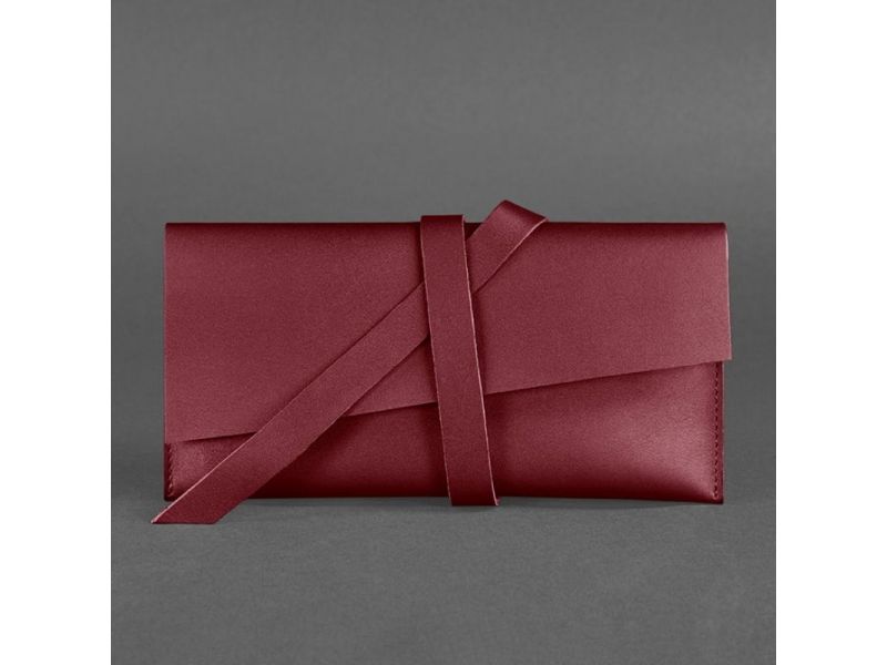 Кожаный тревел-кейс Voyager 1.2 бордовый Краст, фото 5