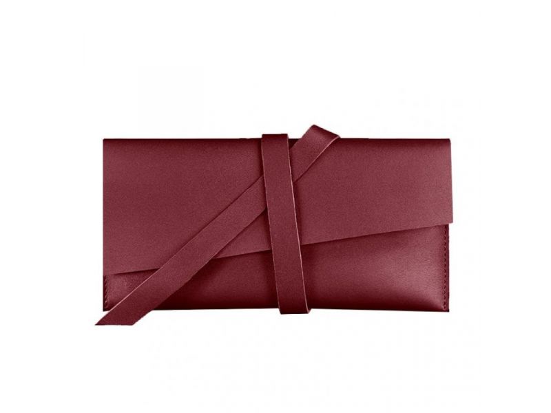 Кожаный тревел-кейс Voyager 1.2 бордовый Краст, фото 6