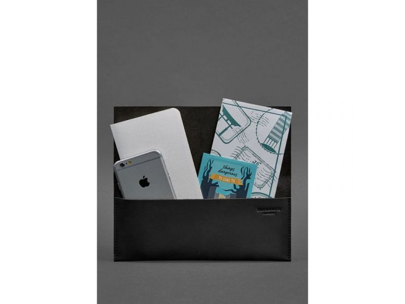 Кожаный тревел-кейс Voyager 1.0 черный Crazy Horse, фото 2