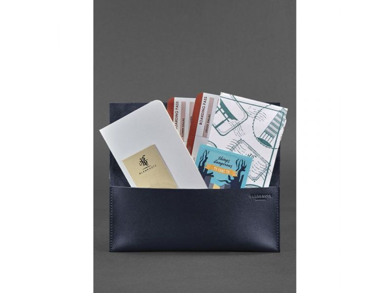 Кожаный тревел-кейс Voyager 1.0 темно-синий, фото 2