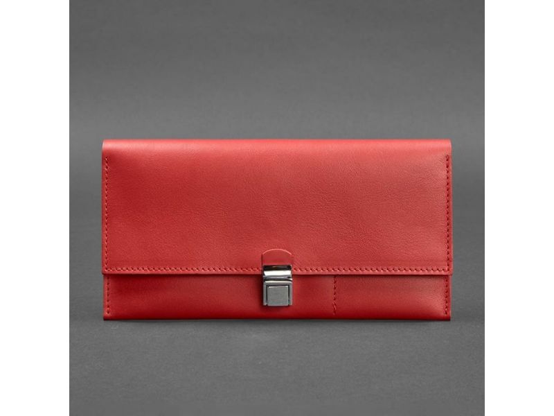 Кожаный женский тревел-кейс Journey 2.0 Красный, фото 5