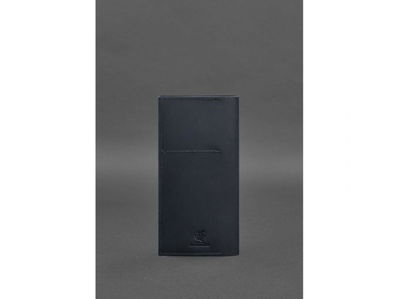 Кожаный тревел-кейс 3.1 темно-синий Crazy Horse, фото 5