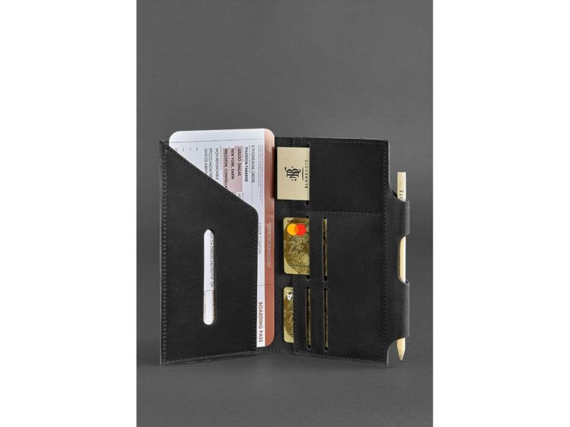 Кожаный тревел-кейс 3.0 черный Crazy Horse, фото 2