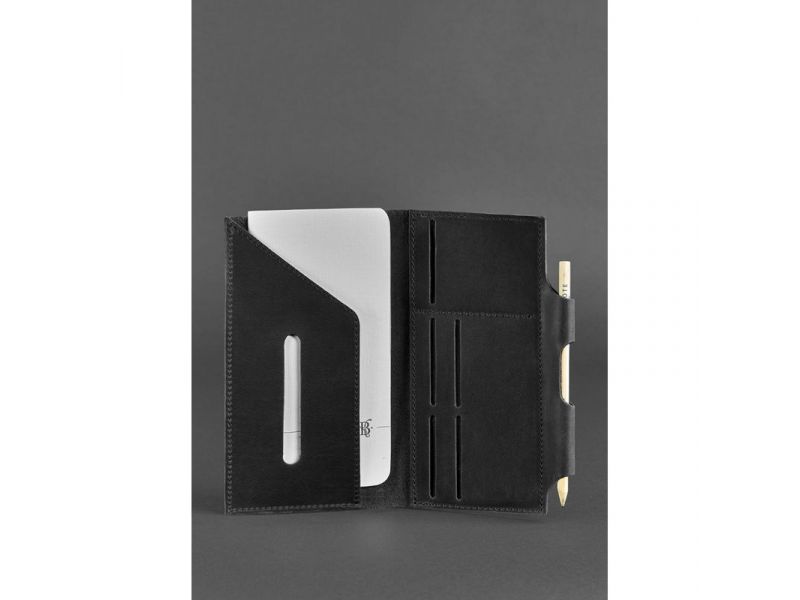 Кожаный тревел-кейс 3.0 черный Crazy Horse, фото 3