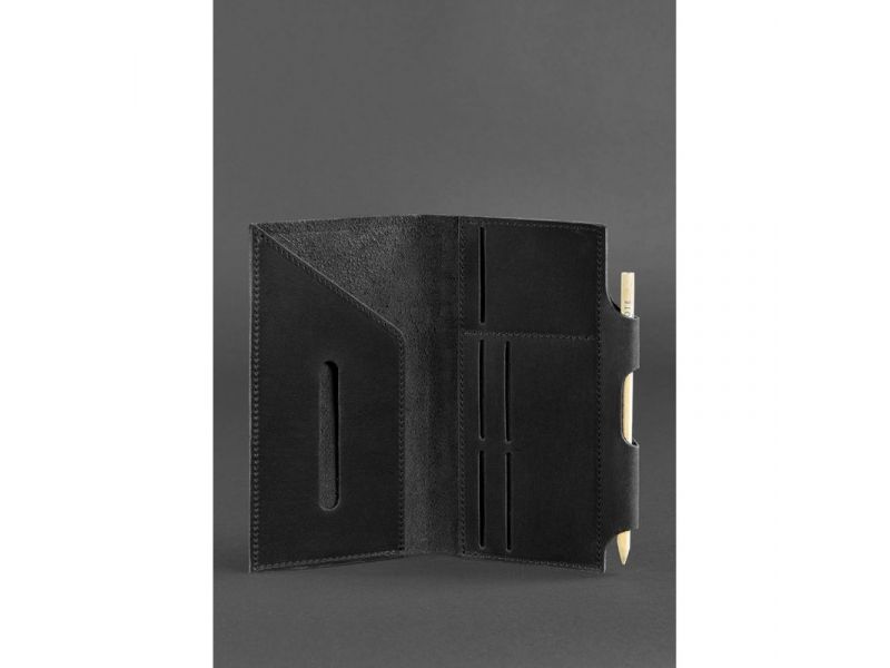 Кожаный тревел-кейс 3.0 черный Crazy Horse, фото 4