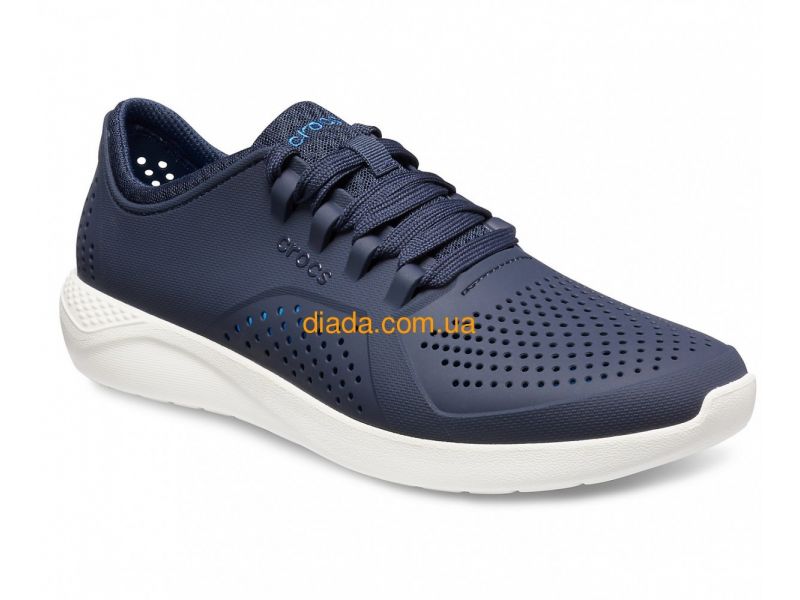 Синие кроссовки Crocs LiteRide Pacer Sneaker Navy/White, фото 2