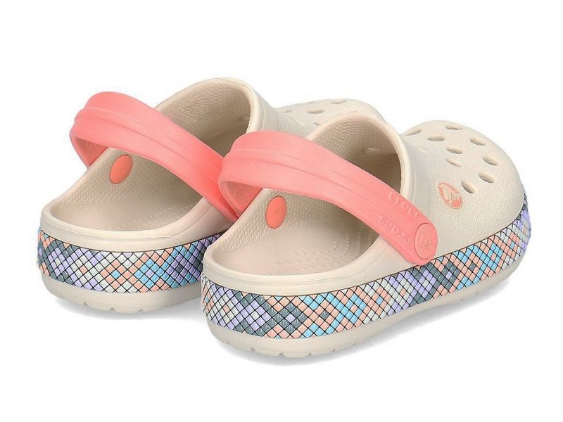 Кроксы Crocs Crocband Gallery Clog Женские крокс мозаика синяя., фото 4