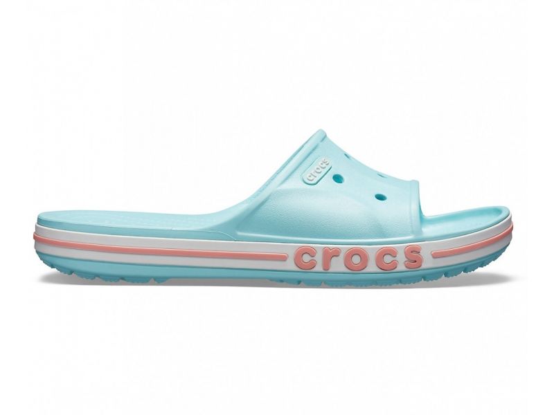Кроксы Crocs Bayaband Slide голубые шлепки крокс, фото 6