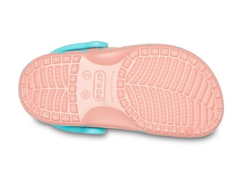Детские кроксы Kids' Bayaband Seasonal Graphic Clog Крокс с пальмами, фото 4