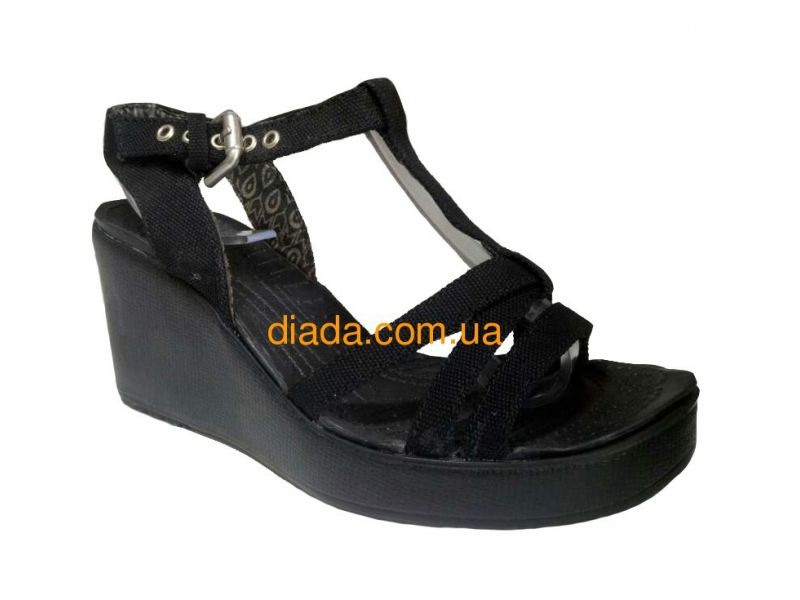Crocs hanalei женские крокс босоножки черные, фото 1