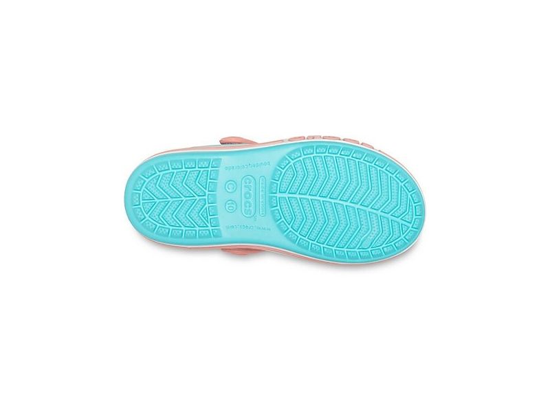 Детские Сандалии Crocs Bayaband Seasonal Graphic Sandal Blue Palms / Голубые с Пальмами, фото 5