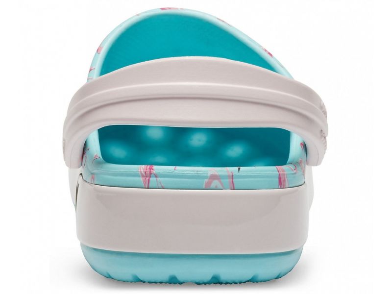Детские кроксы Kids' Crocband™ Multi-Graphic Clog Фламинго для девочек, фото 3