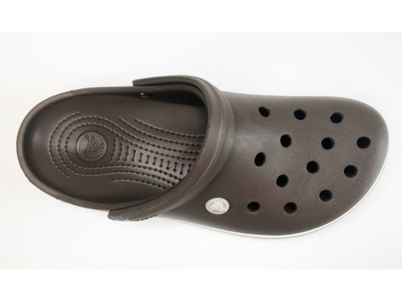Крокс коричневые сабо Crocs Crocband II.5. Шоколадные мужские кроксы. Оригинал., фото 6