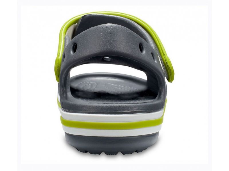 Детские Сандалии Crocs Bayaband Sandal Kids Charcoal / Серые Кроксы Сандалии, фото 3