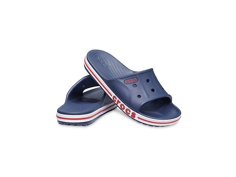 ᐈ Кроксы мужские шлепки CROCS Bayaband Slide синие шлепанцы крокс ...