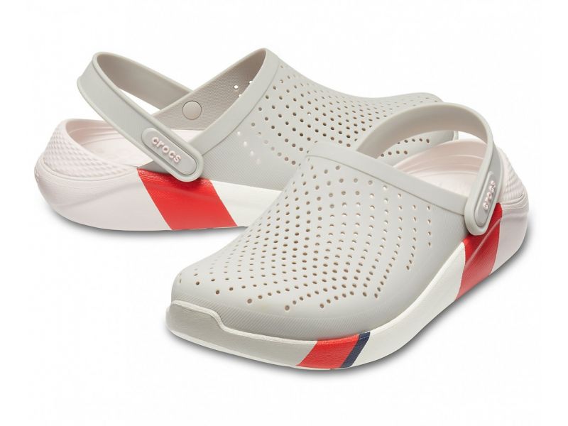 CROCS LiteRide™ Colorblock Clog Pearl / White, фото 4