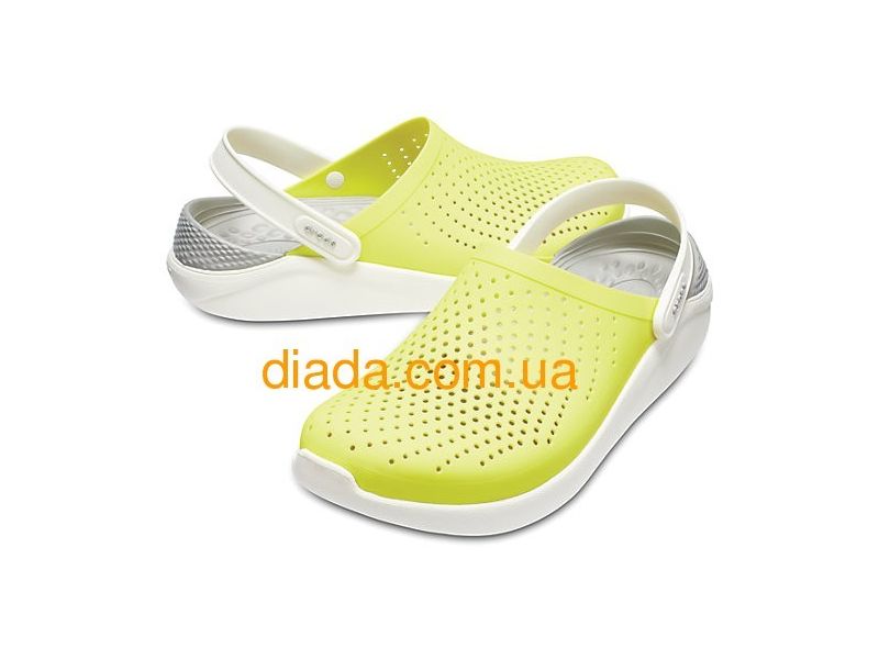 ᐈ Желто серые сабо, салатовые крокс лайт райд CROCS LiteRide™ Clog ...