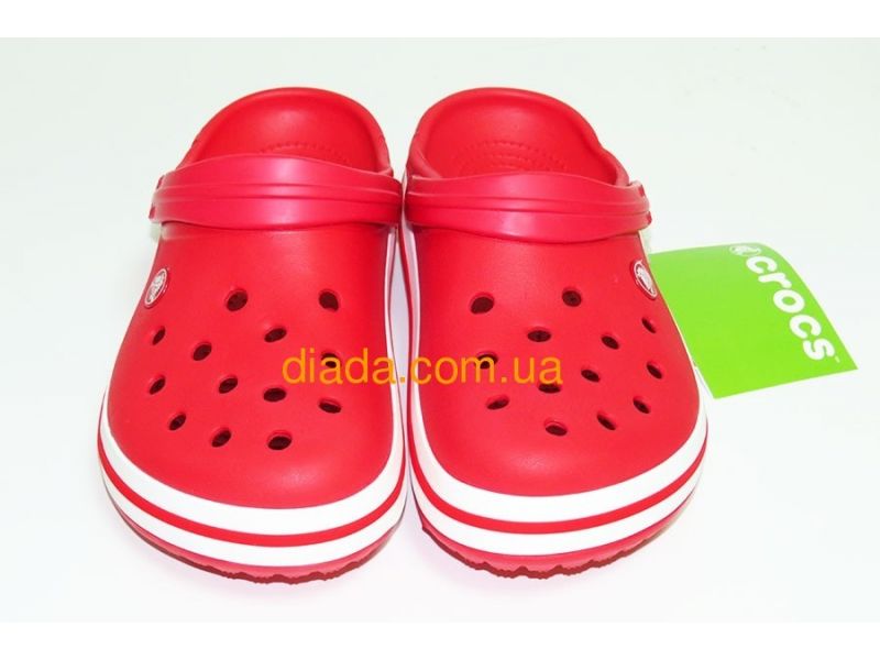 Кроксы женские красные оригинальные Сабо Crocs Унисекс, фото 6