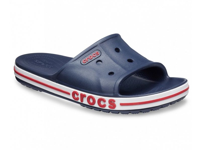 Кроксы мужские шлепки CROCS Bayaband Slide синие шлепанцы крокс, фото 1