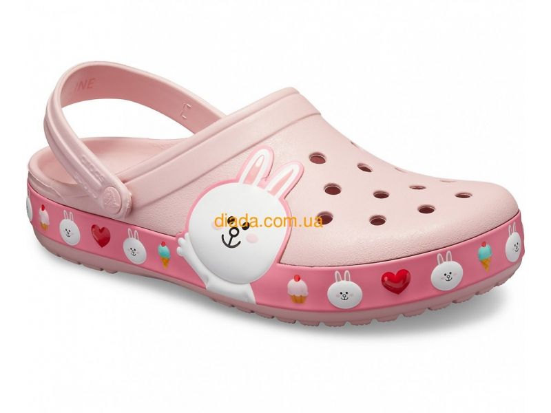 CROCS Crocband™ LINE Friends Clog (Розовые Сабо с зайчиком), фото 1