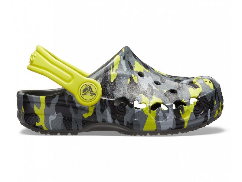 Кроксы детские Kids' Baya Seasonal Graphic Clog хаки, фото 5