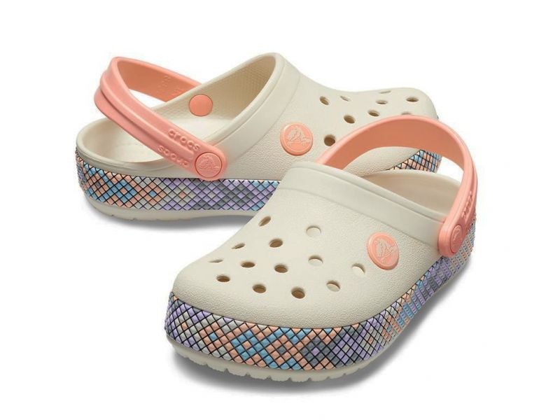 Кроксы Crocs Crocband Gallery Clog Женские крокс мозаика синяя., фото 1
