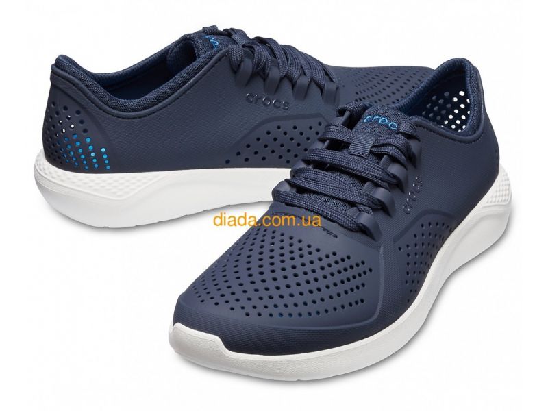 Синие кроссовки Crocs LiteRide Pacer Sneaker Navy/White, фото 1