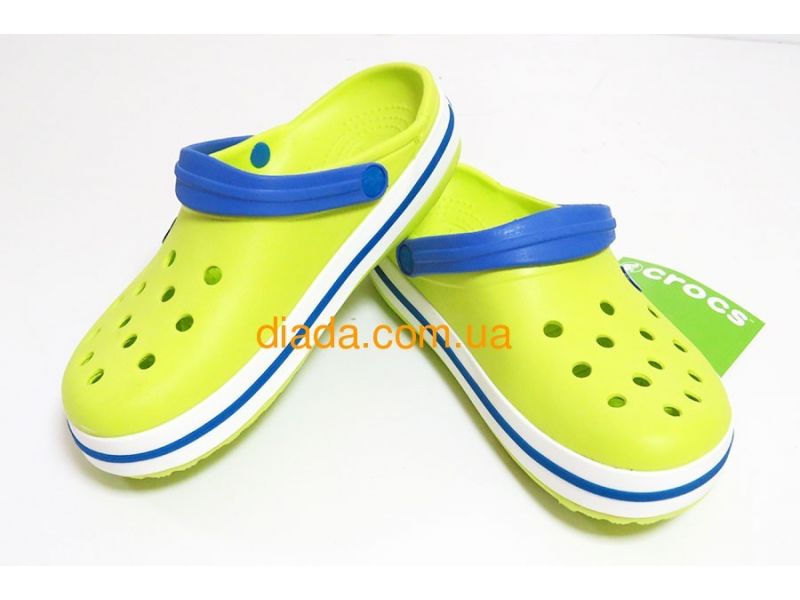 Кроксы женские Яркий Лайм оригинальные Сабо Crocs, фото 1