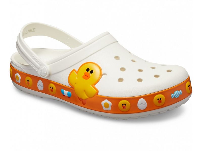 Crocband™ LINE Friends Clog (Белые Сабо с цыпленком), фото 1
