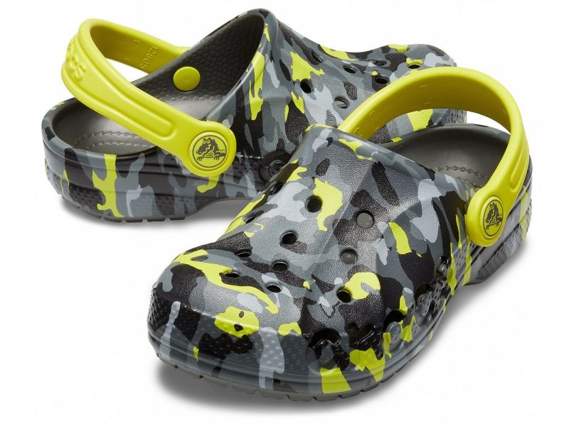 Кроксы детские Kids' Baya Seasonal Graphic Clog хаки, фото 2