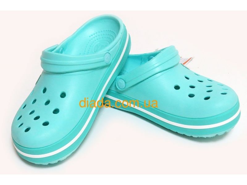 Кроксы женские мятные оригинальные Сабо Crocs, фото 5