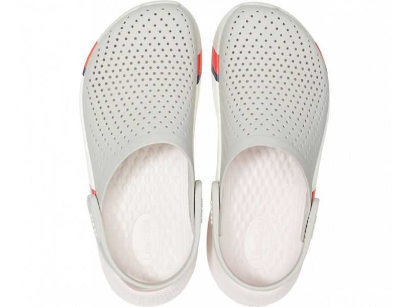CROCS LiteRide™ Colorblock Clog Pearl / White, фото 3