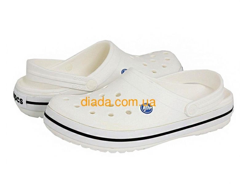 Крокс сабо Crocs Crocband II.5  белые . Мужские кроксы., фото 3
