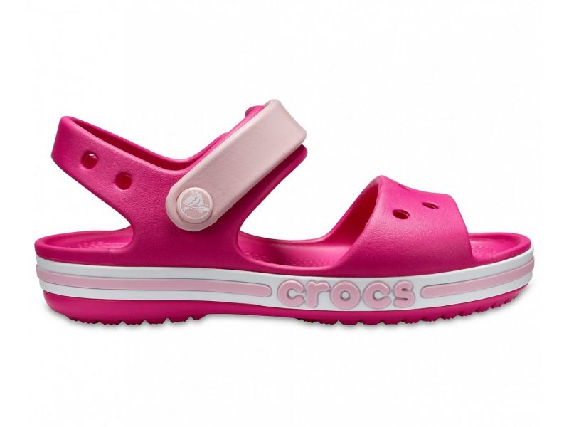 Детские Сандали Crocs Bayaband Sandal Kids Raspberry / Малиновые Кроксы для Девочек, фото 1