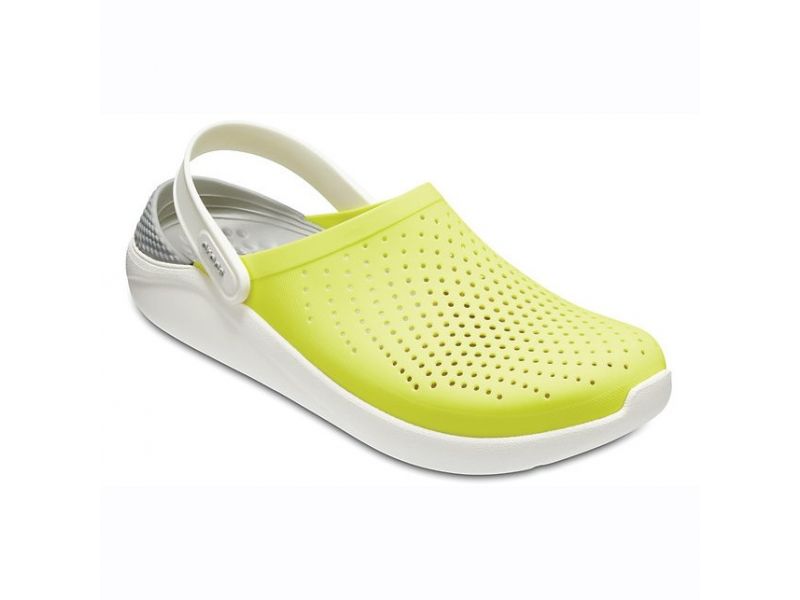 Желто серые сабо, салатовые крокс лайт райд CROCS LiteRide™ Clog Yellow/Gray, фото 1