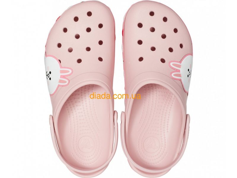 CROCS Crocband™ LINE Friends Clog (Розовые Сабо с зайчиком), фото 4