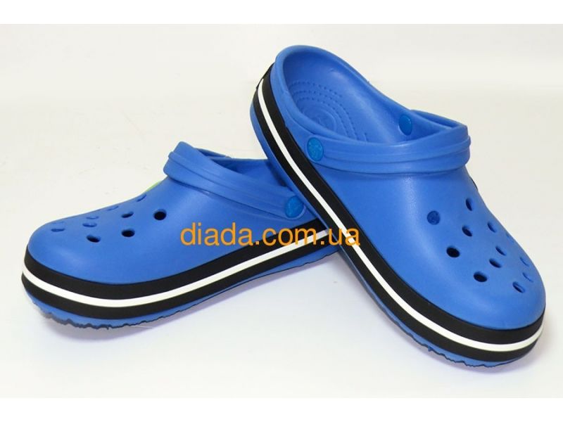 Кроксы синие Лазурные оригинальные Сабо Crocs, фото 4