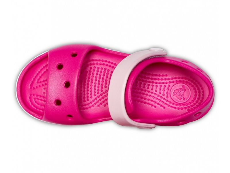 Детские Сандали Crocs Bayaband Sandal Kids Raspberry / Малиновые Кроксы для Девочек, фото 4