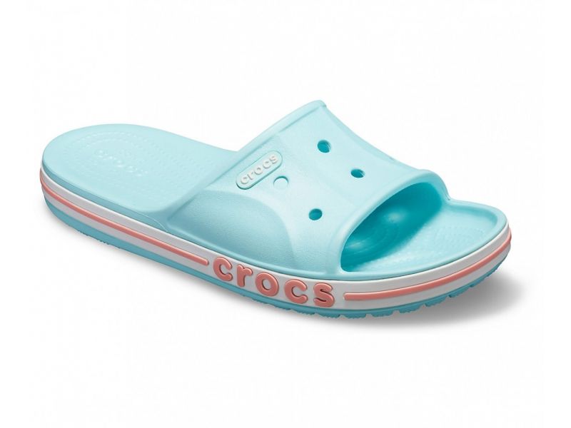Кроксы Crocs Bayaband Slide голубые шлепки крокс, фото 2