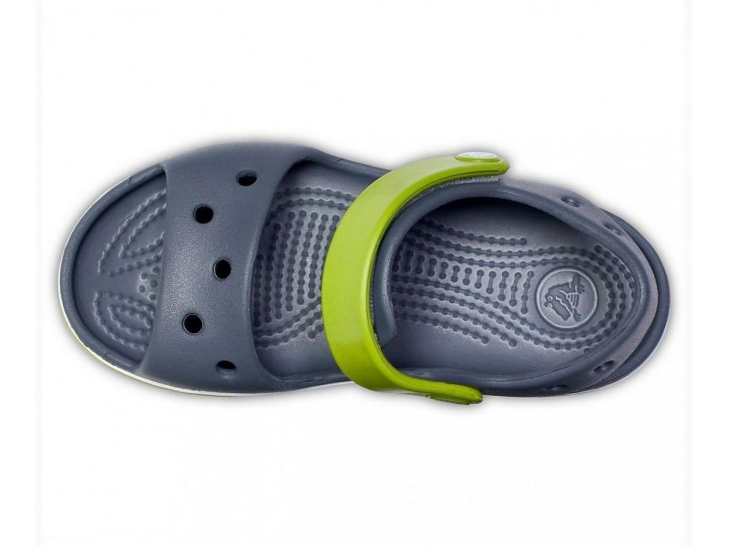 Детские Сандалии Crocs Bayaband Sandal Kids Charcoal / Серые Кроксы Сандалии, фото 4