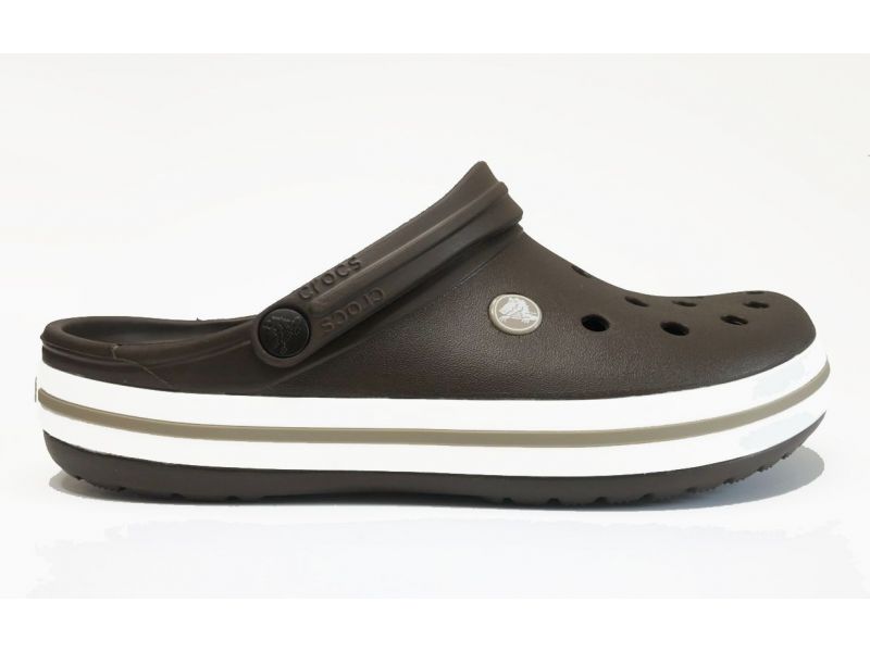 Крокс коричневые сабо Crocs Crocband II.5. Шоколадные мужские кроксы. Оригинал., фото 4