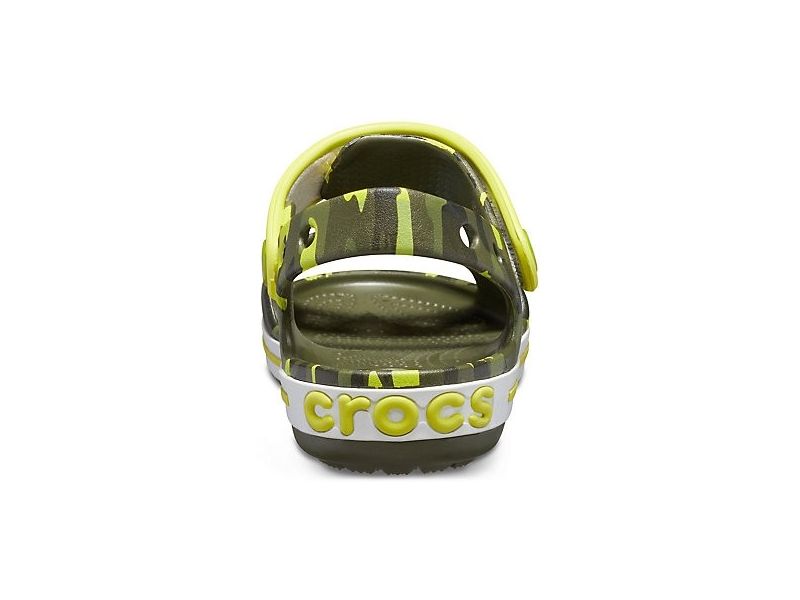 Kids' Crocband™ Seasonal Graphic Sandal Citrus (Детские сандалии CROCS хаки), фото 6
