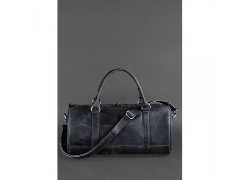 Кожаная сумка Harper темно-синяя Crazy Horse, фото 1