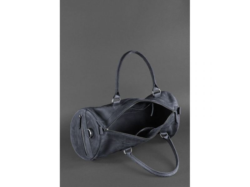 Кожаная сумка Harper темно-синяя Crazy Horse, фото 3